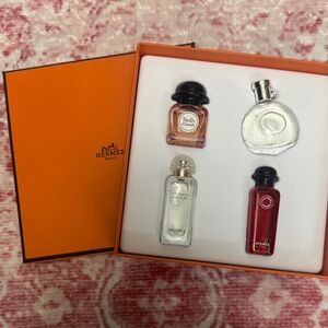Hermes Miniature Perfume Gift Set - Orange, Pink, Red, Clear
